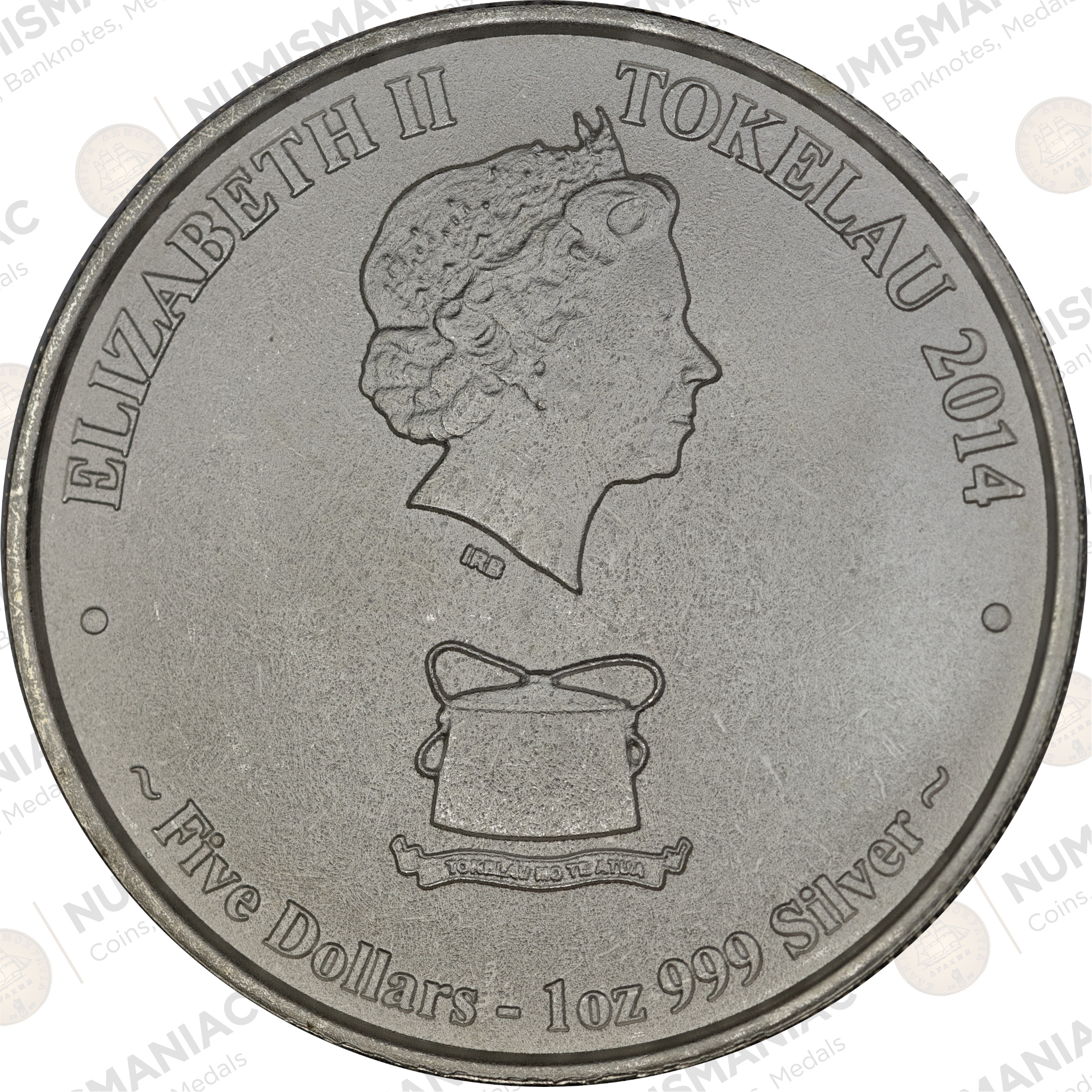 Tokelau 🇹🇰 2014 1 oz Silver Kakahi-Yellowfin Tuna Coin – .999 Fine Silver Bullion Series - Image 3