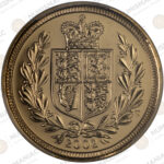 United Kingdom 🇬🇧 2002 ½ Sovereign Gold Coin – Golden Jubilee PCGS MS69 Top Grade – (AU / 3.99gr/ .917). - Image 2