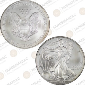 USA 🇺🇸 2004 1 oz Silver American Eagle Bullion Coin – (Ag / 31.1gr/ .999).