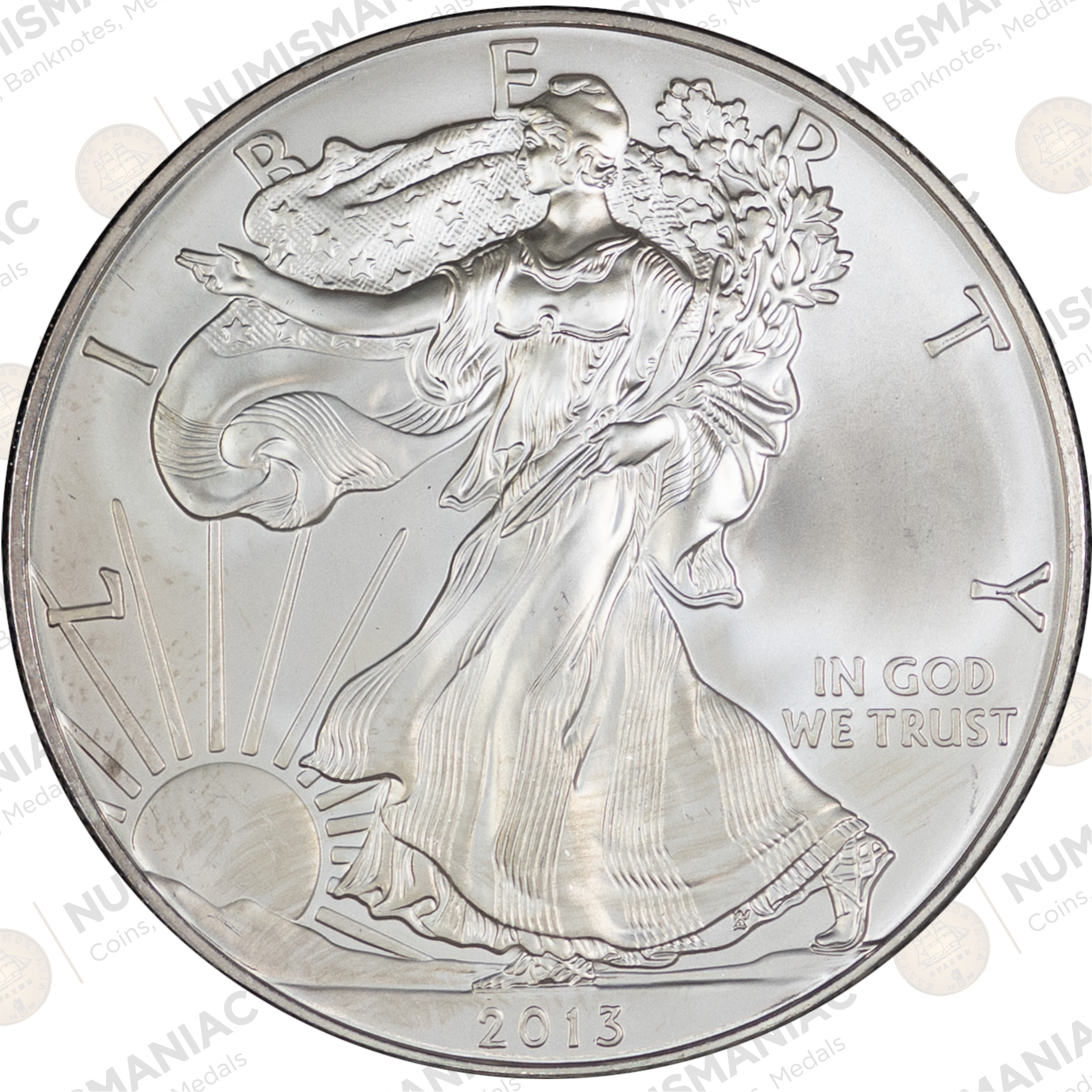 USA 🇺🇸 2013 1 oz Silver American Eagle Bullion Coin – (Ag / 31.1gr/ .999). - Image 3