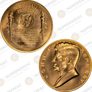 USA 🇺🇸 John F. Kennedy 35mm Bronze Medal – 1961 Presidential Inauguration Design.