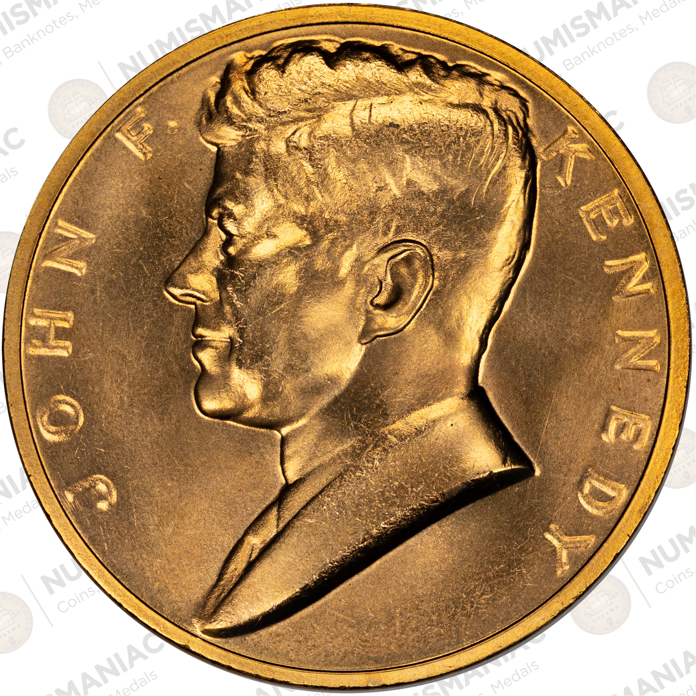 USA πΊπΈ John F. Kennedy 35mm Bronze Medal β 1961 Presidential Inauguration Design. - Image 3